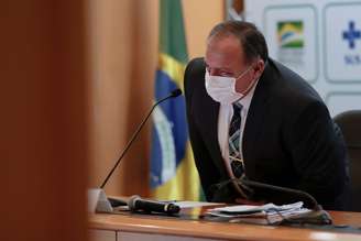 Ministro da Saúde, Eduardo Pazuello, concede entrevista coletiva em Brasília
15/03/2021
REUTERS/Ueslei Marcelino
