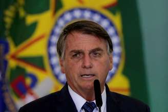 Presidente Jair Bolsonaro em cerimônia no Palácio do Planalto
 REUTERS/Ueslei Marcelino