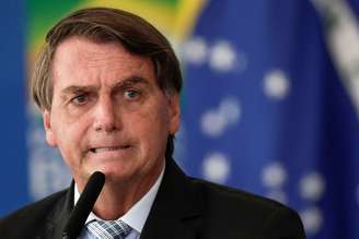 Presidente Jair Bolsonaro em cerimônia no Palácio do Planalto
10/03/2021
REUTERS/Ueslei Marcelino/File Photo