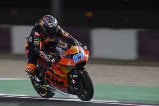 Remy Gardner em ação durante o GP de Doha da Moto2 