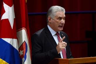 Presidente de Cuba, Díaz-Canel, faz discurso
 19/4/2021   Ariel Ley Royero/ACN via REUTERS 