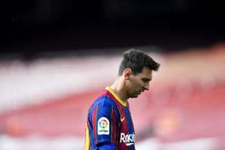 Messi marcou o único gol do Barça (Foto: Pau BARRENA / AFP)