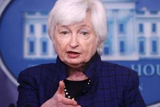 Secretária do Tesouro dos Estados Unidos, Janet Yellen. May 7, 2021.  REUTERS/Jonathan Ernst