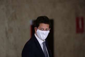 Ministro Salles em Brasília
22/4/2021 REUTERS/Ueslei Marcelino