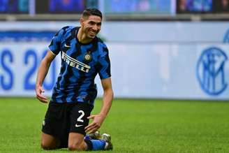 Hakimi foi um dos principais nomes da Inter de Milão na temporada (Foto: MIGUEL MEDINA / AFP)