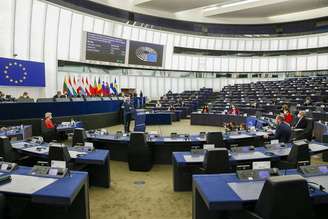 Plenária do Parlamento Europeu em Estrasburgo, na França