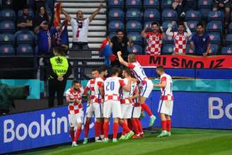 Croatas venceram os escoceses na Euro (Foto: ANDY BUCHANAN / POOL / AFP)