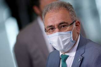 Ministro da Saúde, Marcelo Queiroga, durante cerimônia no Palácio do Planalto
29/06/2021 REUTERS/Adriano Machado