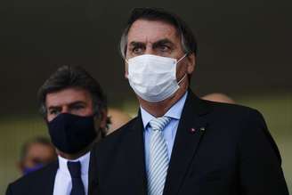 Bolsonaro e Luiz Fux em Brasília
 24/3/2021   REUTERS/Ueslei Marcelino