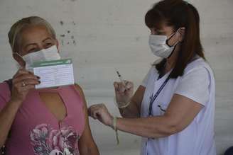 Campanha de vacinação contra a Covid-19, em São Paulo