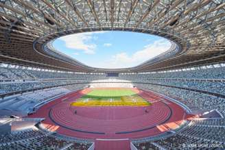 O Estádio Olímpico de Tóquio receberá as cerimônias de abertura e encerramento dos Jogos de 2020 (Crédito: Japan Sport Council)