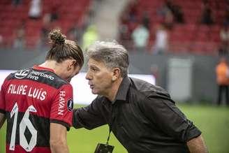 Renato Gaúcho durante goleada do Flamengo na Libertadores (Foto: Alexandre Vidal/Flamengo)