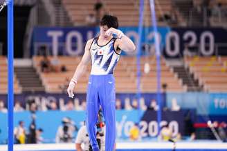 Kohei Uchimura foi eliminado neste sábado dos Jogos Olímpicos de Tóquio Kohei Maruyama AFLO/Reuters