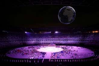 Estádio Olímpico de Tóquio durante cerimônia de abertura da Olimpíada
23/07/2021 REUTERS/Marko Djurica