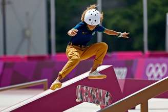 Rayssa Leal compete no skate durante Olimpíada de Tóquio
26/07/2021 Geoff Burke-USA TODAY Sports