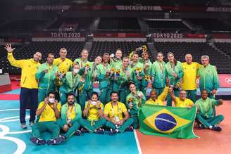 Seleção feminina de vôlei conquista a medalha de prata nos Jogos Olímpicos de Tóquio Gaspar Nóbrega/COB