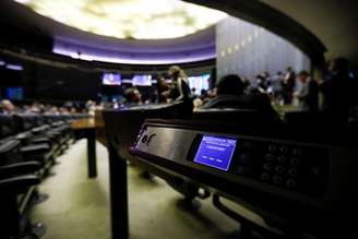 Vista do plenário da Câmara dos Deputados, em Brasília 
REUTERS/Adriano Machado