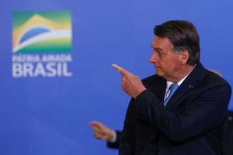 Presidente Jair Bolsonaro durante cerimônia no Palácio do Planalto
12/08/2021 REUTERS/Adriano Machado