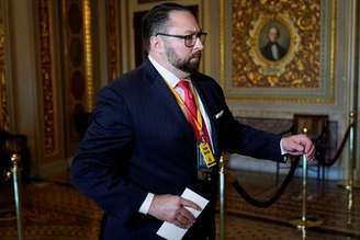 Ex-assessor de Trump Jason Miller
09/02/2021
Andrew Harnik/Pool via REUTERS