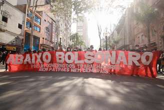 anifestantes protestam contra o governo Jair Bolsonaro