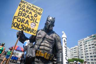 Manifestantes realizaram na manhã de hoje, 12/09, protestos contra o governo do presidente Jair Bolsonaro