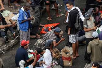 Imagens do fluxo da Cracolândia, na região central de São Paulo - 05/11/2015