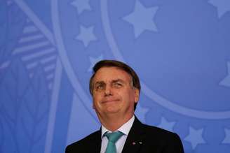 Presidente Jair Bolsonaro durante cerimônia no Palácio do Planalto
27/09/2021 REUTERS/Ueslei Marcelino