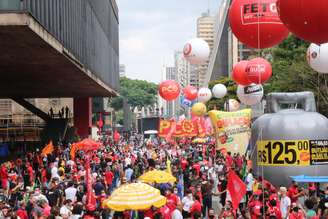 Ato contra o governo Bolsonaro na Avenida Paulista, em São Paulo