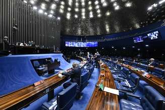 Plenário do Senado Federal durante sessão deliberativa semipresencial