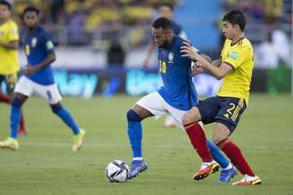 Neymar tende a formar a linha de frente com Gabriel Jesus e Raphinha (Foto: Lucas Figueiredo/CBF)