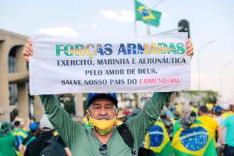 Protesto do apoiadores de Jair Bolsonaro contra o supremo, STF, realizado em Brasília (08/09/2021) 