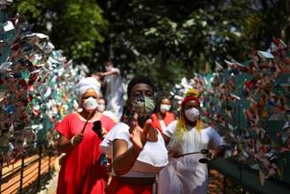 Evento lembra de vítimas da pandemia de Covid-19 em São Paulo
06/10/2021 REUTERS/Amanda Perobelli