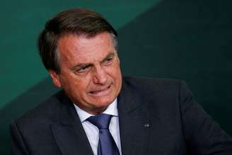 Presidente Jair Bolsonaro durante cerimônia no Palácio do Planalto
25/10/2021 REUTERS/Adriano Machado