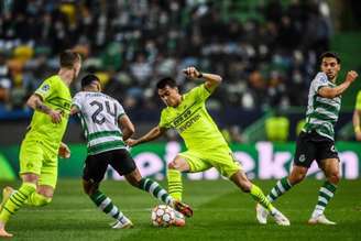 Reinier participou da derrota do Dortmund para o Sporting na Champions League (PATRICIA DE MELO MOREIRA / AFP)