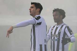 Morata e Cuadrado decidiram a vitória para a Juventus (VINCENZO PINTO / AFP)