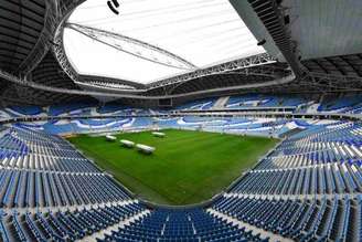 Estádio Al-Janoub, em Al-Wakrah, foi construído para a Copa do Mundo de 2022 (Foto: GIUSEPPE CACACE / AFP)