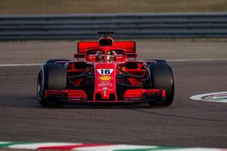 Charles Leclerc voltou ao cockpit da Ferrari nesta quinta-feira 