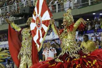 Desfile da escola de samba Unidos do Viradouro, no grupo especial do Carnaval 202