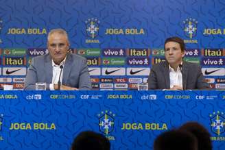 Tite respondeu questionamentos dos jornalistas sobre a convocação desta quarta (Foto: Lucas Figueiredo / CBF)