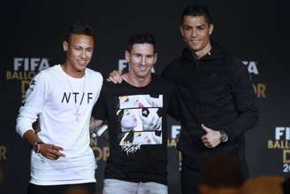 Neymar, Messi e Cristiano Ronaldo estão entre os atletas mais bem pagos do mundo no ano (Foto: AFP / OLIVIER MORIN)