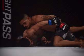 Lincon Santos conquistou a sua segunda vitória na LFA e sonha em chegar ao UFC (Foto: divulgação LFA)