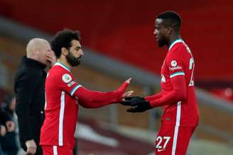 Salah deverá ser titular no Liverpool, mas Origi está fora da final da Champions (Foto: CLIVE BRUNSKILL / POOL / AFP)