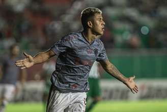 Matheus Martins marcou três gols na vitória da Sul-Americana (Foto: Marcelo Gonçalves/Fluminense FC)