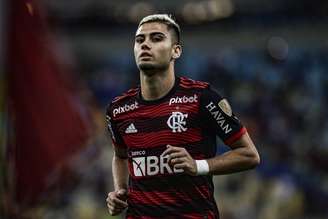 Andreas Pereira em ação no último jogo, contra o Sporting Cristal (PER) (Foto: Marcelo Cortes / Flamengo)