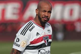 Patrick durante a vitória do último domingo sobre o Atlético-GO, em Goiânia (Foto: Rubens Chiri/São Paulo FC)