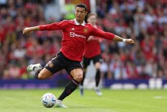 Cristiano Ronaldo não conseguiu ajudar o Manchester United neste domingo (NIGEL RODDIS / AFP)