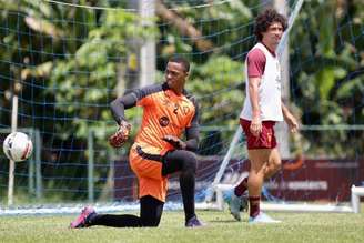 Arqueiro Carlos Eduardo em treino no Leão (Divulgação/Sport)