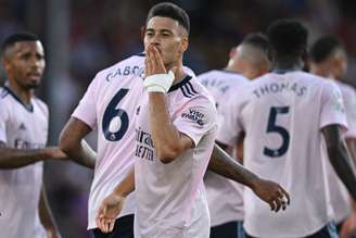 Gabriel Martinelli marcou o primeiro gol da Premier League 2022/23 (Foto: JUSTIN TALLIS / AFP)