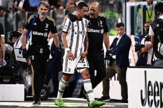 Di María saiu lesionado na estreia da Juventus no Campeonato Italiano (MARCO BERTORELLO / AFP)
