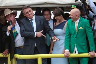 Jair Bolsonaro e Luciano Hang no 7 de Setembro em Brasília